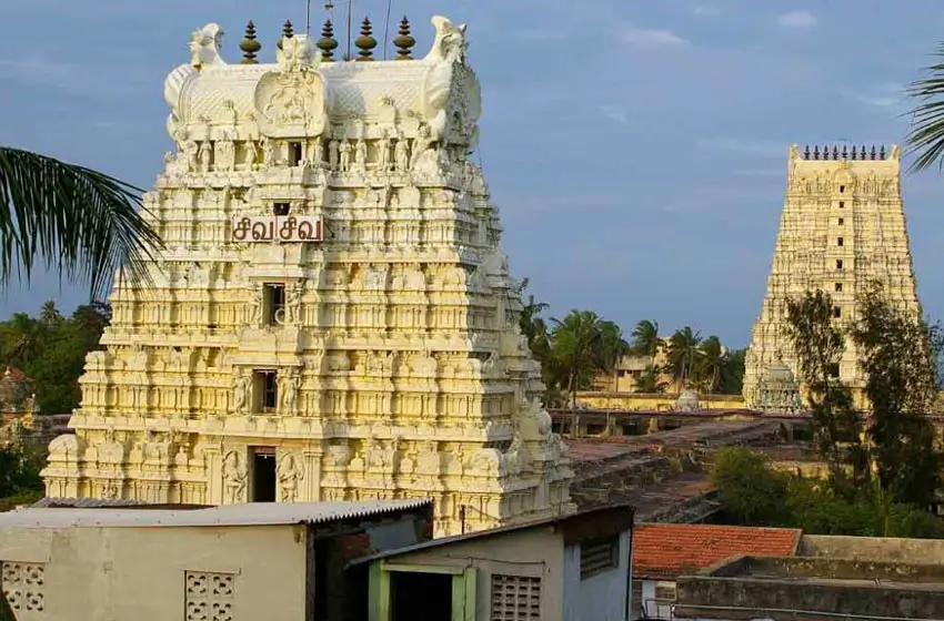 rameshwaram temple gopuram architecture tamil nadu