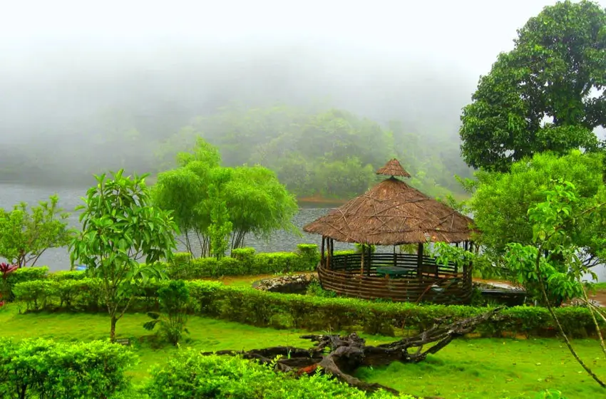 Gavi misty lake gazebo and lush eco tourism park