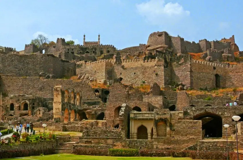 hyderabad golconda fort historic stone ruins