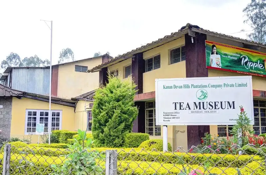 kannan devan hills tea museum facade and sign