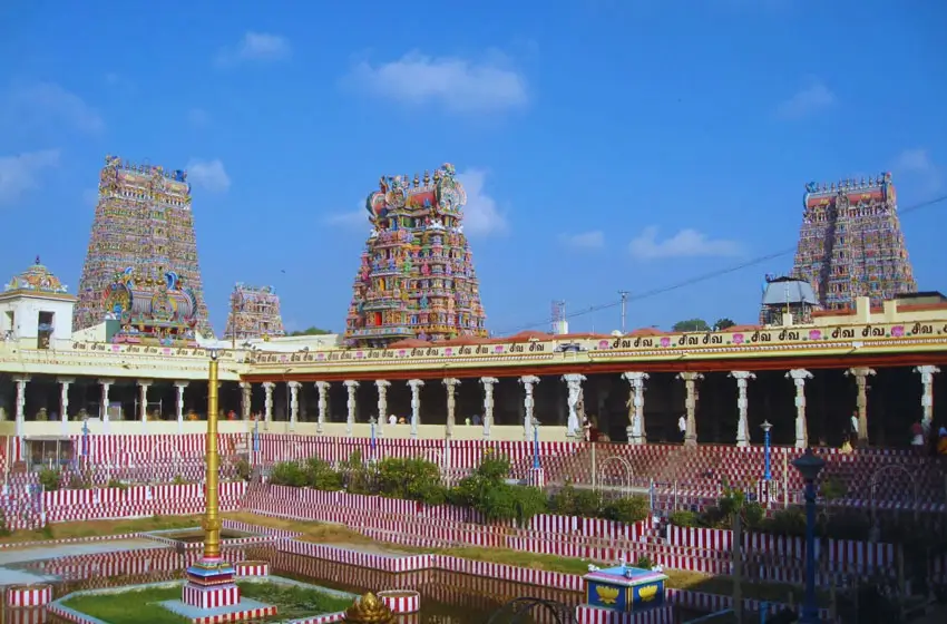 Kothandaramaswamy templeand gopurams madurai view