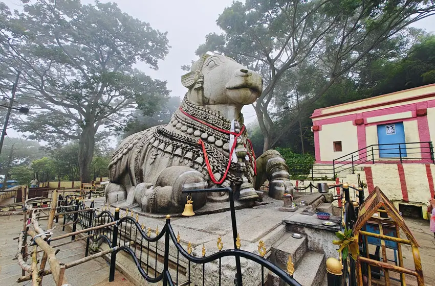 Monolithic nandi statue on chamundi hill