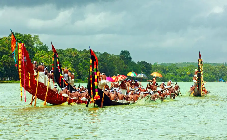 kerala onam street pookkalam procession